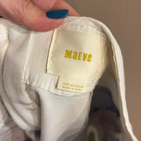 Anthropologie Maeve Rodney bold floral Print Women's Skirt adjustable buckles 0 - Picture 10 of 14